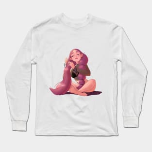 The girl with braids Long Sleeve T-Shirt